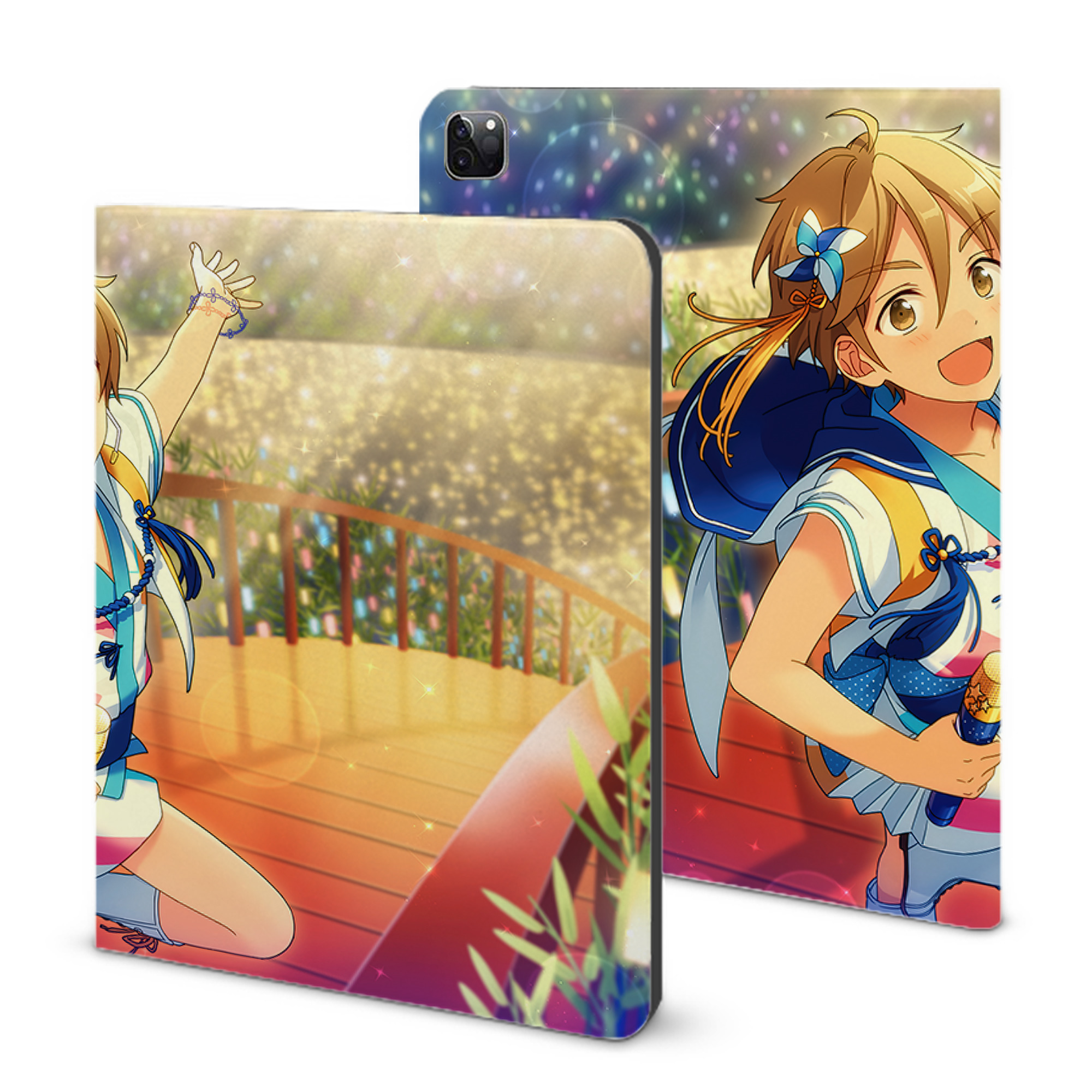 （画像用） あんさんぶるスターズ! Ensemble Stars IPad ケース ブック型 PUレザー TPU 耐衝撃 軽量 薄型 ペン収納なし 全面保護 IPad 各モデル対応